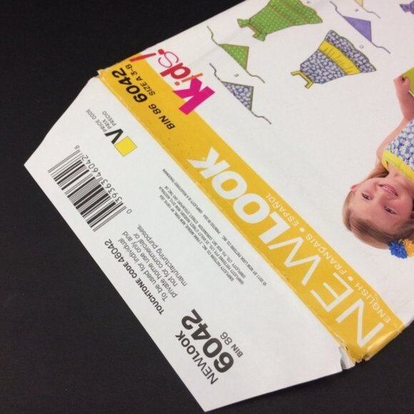 New Look 6042 Girls Childs Tiered Dress and Scarf Pattern Size A 3-8 Variations - Picture 3 of 9